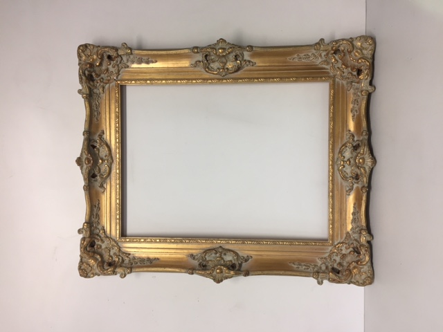 FRAME, Gold Gilt White Wash Medium - 64 x 80cm